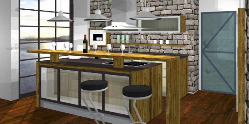 Vectorworks-Innenausbauten-kueche-theke