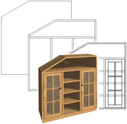 Vectorworks_Moebelbau_CAD_Dachschraegenschrank